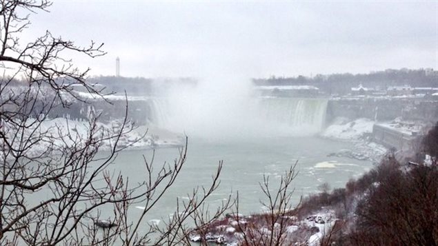 Assechement chutes du niagara