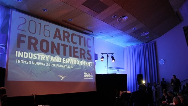 The Arctic Frontiers logo was everywhere in Tromso this week for the international gathering.