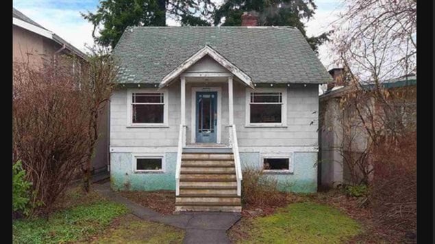 This small rather rundown house is listed at 2.4 million. While the outside looks rough the inside is much better. That won’t save it though.