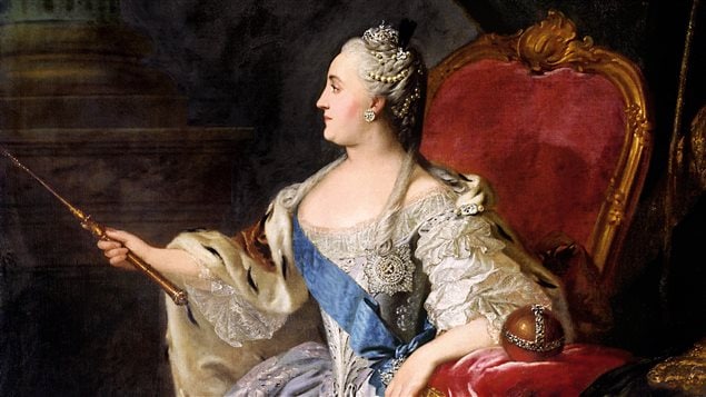 Portrait de Catherine II par Fiodor Rokotov (1763) Portrait de Catherine II par Fiodor Rokotov (1763)