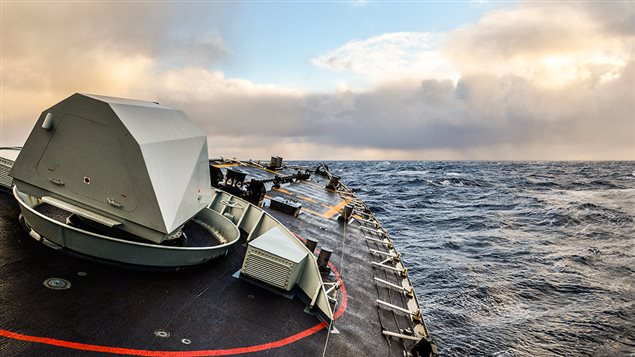  Her Majesty’s Canadian Ship (HMCS) FREDERICTON crosses the North Atlantic Ocean to participate in Operation REASSURANCE, on January 9, 2016. Photo: Corporal Anthony Chand, Formation Imaging Services HS2016-A002-020