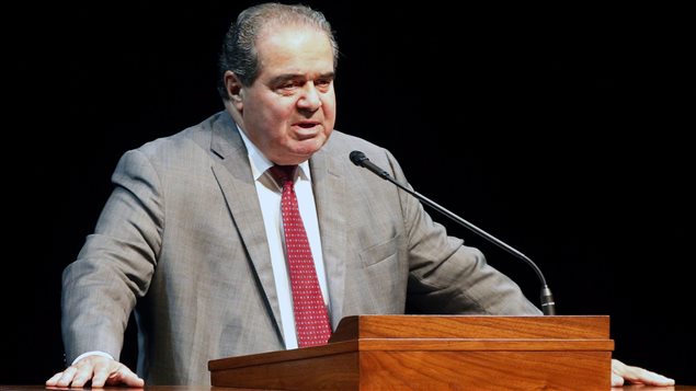 Le juge Antonin Scalia en octobre 2015