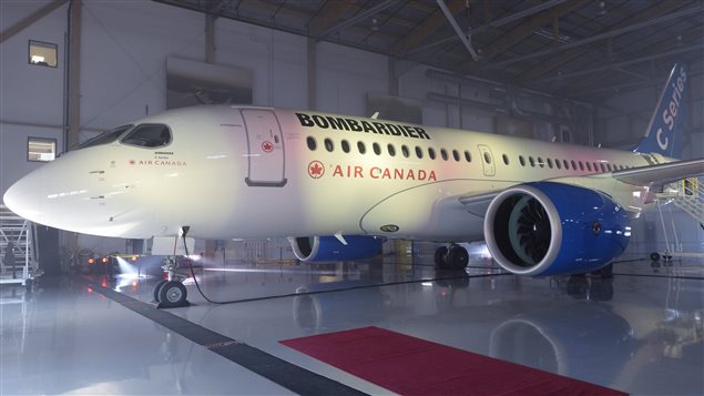 Un CS300 de Bombardier aux couleurs d’Air Canada