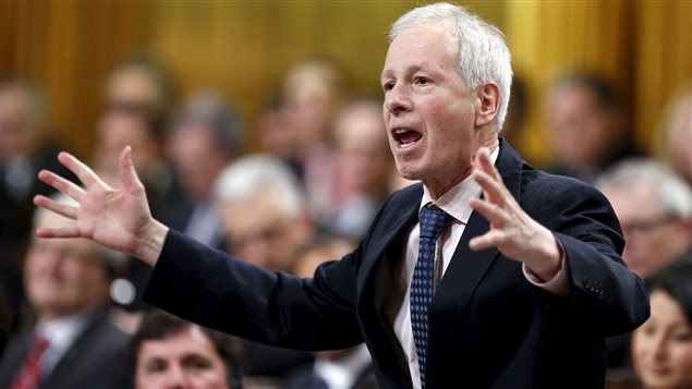  Canada’s Foreign Minister Stephane Dion speaks during Question Period in the House of Commons on Parliament Hill in Ottawa, Canada, January 27, 2016. 