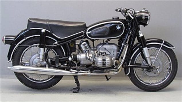 A 1966 BMW R50, similar to the one owned by Clarke’s father, and by Carl Black, the protagonist in Clarke’s newest novel, The Motorcyclist*