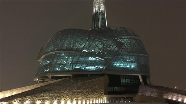 Le Musée canadien pour les droits de la personne, le 28 février 2016, à Winnipeg