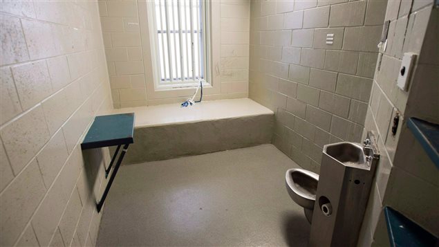 A segregation cell is shown in the Kingston Penitentiary in Kingston, Ontario on Oct. 2, 2013. The federal prison watchdog says Corrections Canada must stop isolating mentally ill, suicidal or self-harming prisoners, saying inmates in segregation units are all too easily able to kill themselves.In a report released on World Suicide Prevention Day. 