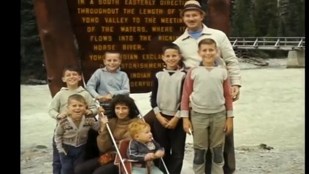 Ken Leishman, well-liked family man, here with his wife and seven children, but the mastermind of the most daring robberies and jailbreaks in Canadian history.