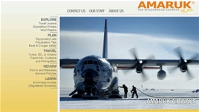 This C-130 promoted on its now closed website,as being part of Amaruk’s available resources to its adventures, turned out to be a reversed photo lifted from the US New York National Guard website, yet another of the strange claims made by this supposed wilderness company.