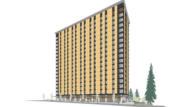 At 18 stories, the UBC student residence will be the tallest mass-wood building in the world when complete in 2017