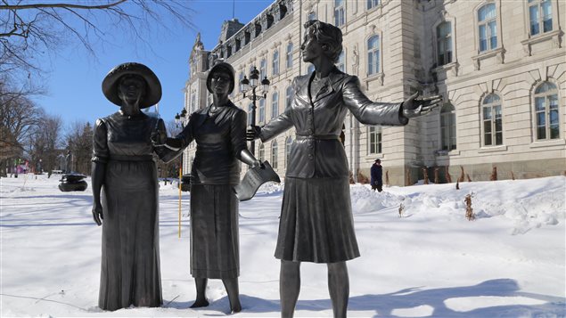 Le Monument hommage aux femmes en politique à Québec