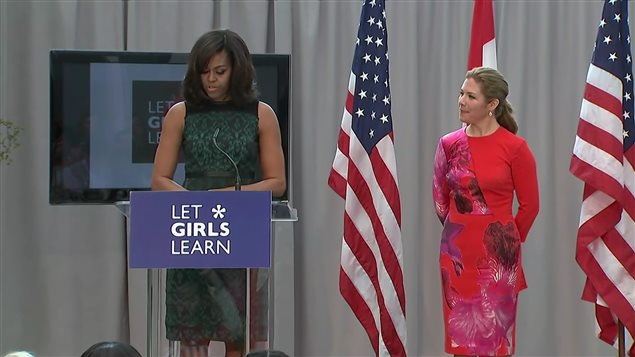 Michele Obama y Sophie Grégoire-Trudeau