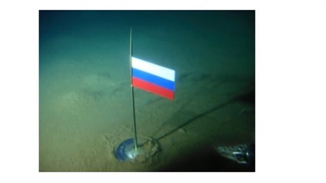 Canada and Russia clashed publicly in 2007 when one of their mini-bums using a remote control arm provocatively pleced their flag on the sebed at the North Pole making a symbolic claim to the area