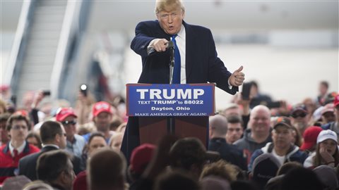 Donald Trump lors d’un discours en Ohio