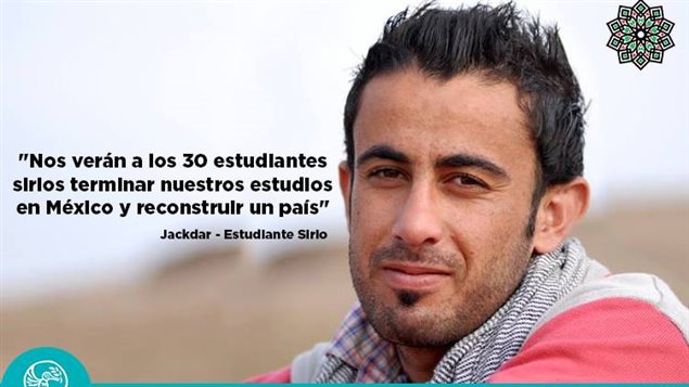 Abdul-Qader Saleh, estudiante sirio seleccionado por el Proyecto Habesha, actualmente en Irak.