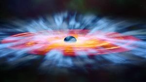 Researchers have discovered that ultraviolet winds are pushed out of the huge quasars surrounding black holes at fantastically high speeds of tens of thousands of kilmetres per second.
