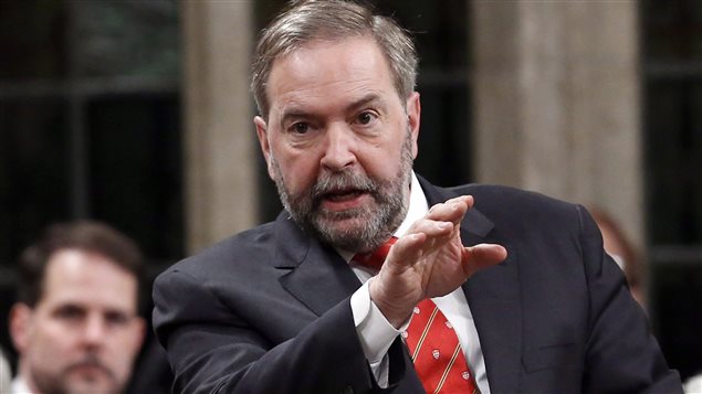 Thomas Mulcair, jefe del Nuevo Partido Democrático, NPD.