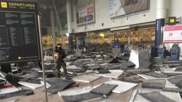 Dos explosiones se produjeron en el Aeropuerto Zaventem de Bruselas.