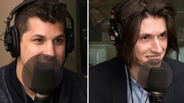 Bassil Silim-Jones, employé de Merchlar, directeur créatif et réalisateur en réalité virtuelle, et Harold Dumur, directeur technologique d’OVA. Bassil Silim-Jones, employé de Merchlar, directeur créatif et réalisateur en réalité virtuelle, et Harold Dumur, directeur technologique d’OVA.