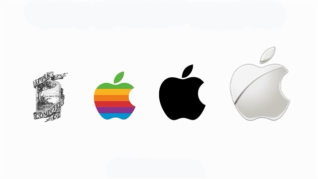 L’évolution du logo de la compagnie Apple depuis 1976