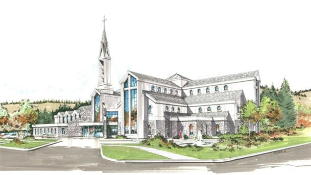 Un aperçu de la prochaine église catholique à Canmore. Les plans ont été conçus par le bureau d’architecte Ron Boruk Architect.
