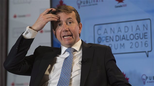 Treasury Board President Scott Brison outlined government plans for more transparency at a conference on open government on March 31, 2016.