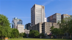 Vue du campus de l’Université McGill, à Montréal