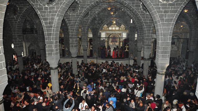  Inaugural liturgy at the St. Giragos Armenian church in Diyarbakir, Turkey. Nov. 4, 2012