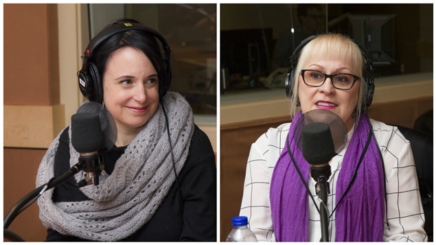 La documentariste Hélène Choquette et Madame Fournier, intervenante de première ligne retraitée. La documentariste Hélène Choquette et Madame Fournier, intervenante de première ligne retraitée.