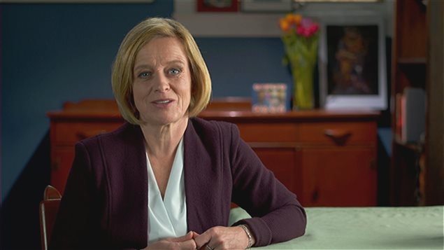 La primera ministra Rachel Notley se dirigió anoche a los ciudadanos de Alberta en un discurso televisado. 