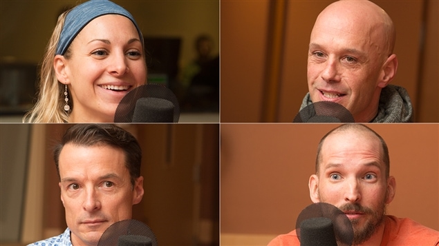 De gauche à droite et de haut en bas : Lysanne Richard, Normand Piché, Patrick Charlebois et Yvan L'Heureux De gauche à droite et de haut en bas : Lysanne Richard, Normand Piché, Patrick Charlebois et Yvan L'Heureux