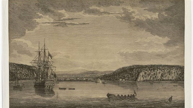 Estampe du Cap Rouge, au moment de l'attaque des Anglais, le 13 septembre 1759. Estampe du Cap Rouge, au moment de l'attaque des Anglais, le 13 septembre 1759.