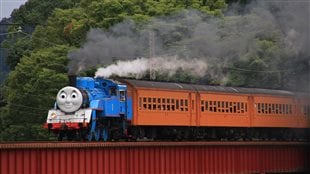 2014: How internationally popular is Thomas and Friends? The Japanese National Railway dressed one of their old steam locomotives (Class-11-C) to resemble Thomas, and it has been extremely popular