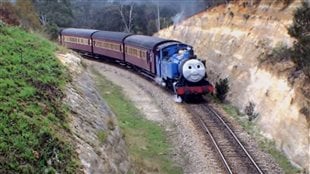 2008 photo: The Zig Zag railway in the Blue Mountains Australia also operates Thomas-themed train tours