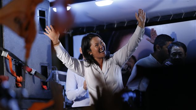Keiko Fujimori, candidata a la presidencia de Perú.