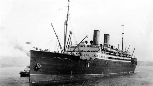 On May 29, 1924, the Empress of Ireland sank in 14 minutes near Quebec City after colliding with a Norwegian Freighter. 1,012 people died