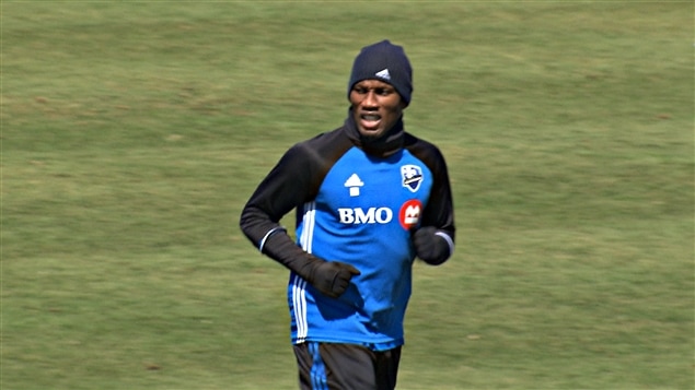 Didier Drogba à l’entraînement