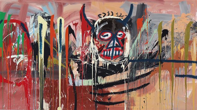Parte del autorretrato  *Sin título 1982* de Basquiat