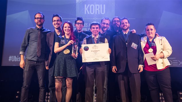  Koru, présenté par l'École des arts numériques, de l’animation et du design (NAD) en collaboration avec l'Université du Québec à Chicoutimi a remporté le concours Ubisoft 2016