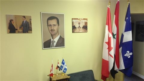 Les locaux du consulat de Syrie à Montréal, désormais fermé.
