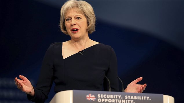 Theresa May, minstra del Interior británica.