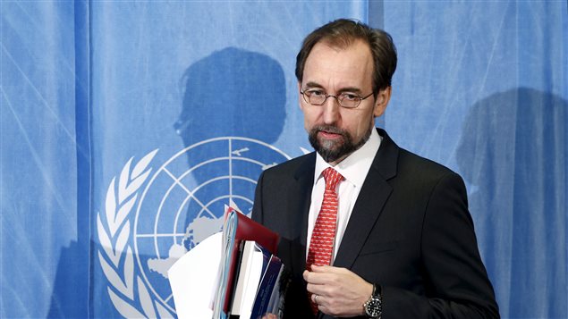 Le Haut-Commissaire des Nations unies aux droits de l’homme, Zeid Ra’ad al Hussein 