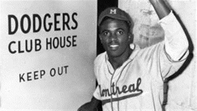 Hired by the Canadian team the Montreal Royals, Robinson was the first to break the colour barrier and enter major league baseball. He spent a year with Montreal before moving to the Brooklyn Dodgers in 1947