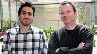 PhD candidat Amirsaman Sajad (L) and professor Doug Crawford (PhD) Of York U, toronto