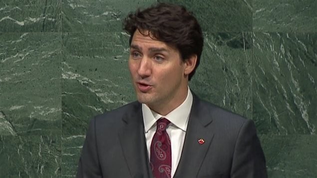 Justin Trudeau en Naciones Unidas
