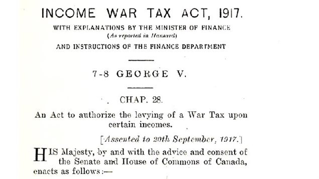 The original tax act of 1917, a temporary tax to finance the war effort. 