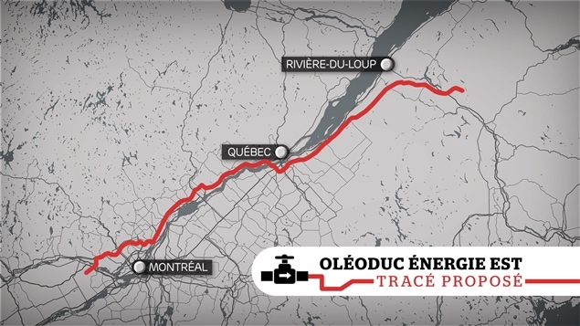 L’Oléoduc Énergie Est est un projet de pipeline de 4 600 kilomètres qui transportera, environ 1,1 million de barils de pétrole par jour de l’Alberta et la Saskatchewan vers les raffineries de l’Est du Canada. 