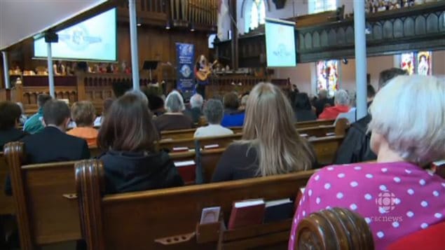 Meaghan Blanchard was among many well-known maritime artists performing at Trinity Church in Charlottetown, Prince Edward Island, along with school choirs in celebration of Music Monday in 2015