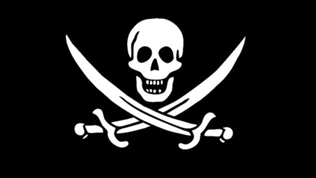 There were actually quite a few variations on pirate flags, many featuring a skull with crossbones, or swords, or a skeleton, or others widely different.