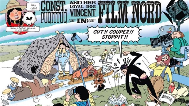 Planche de la bande-dessiné d’Arctic Comics